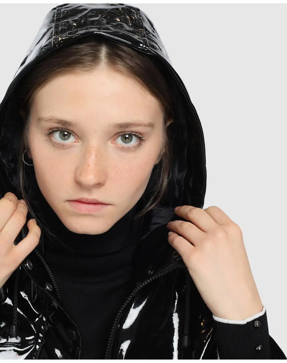 Базовая Oilskin Женская легкая одежда с капюшоном|Плащи| |