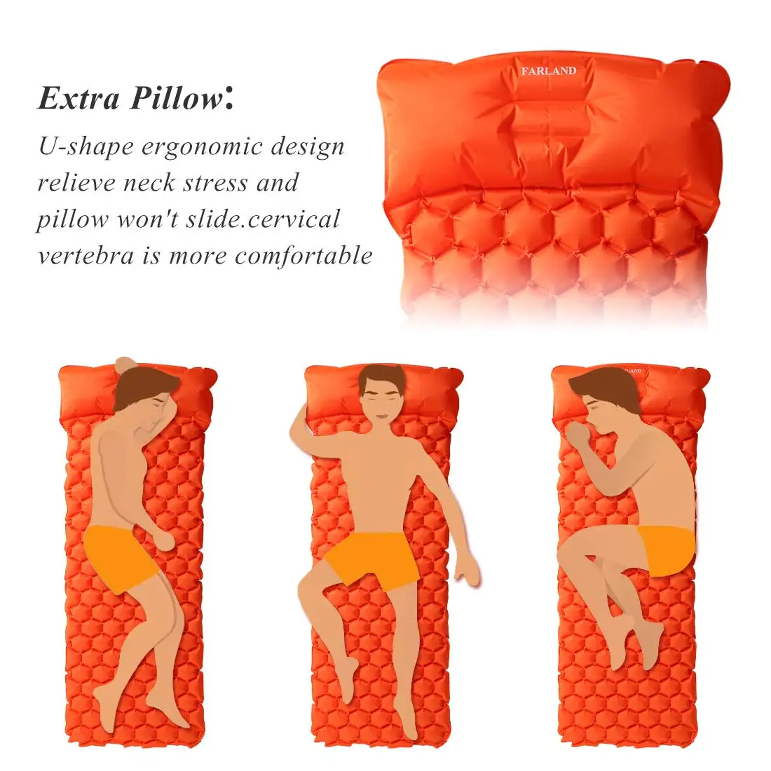 Наружная Надувная Подушка спальный коврик легкий водонепроницаемый надувной матрас портативный надувной матрас коврик для кемпинга