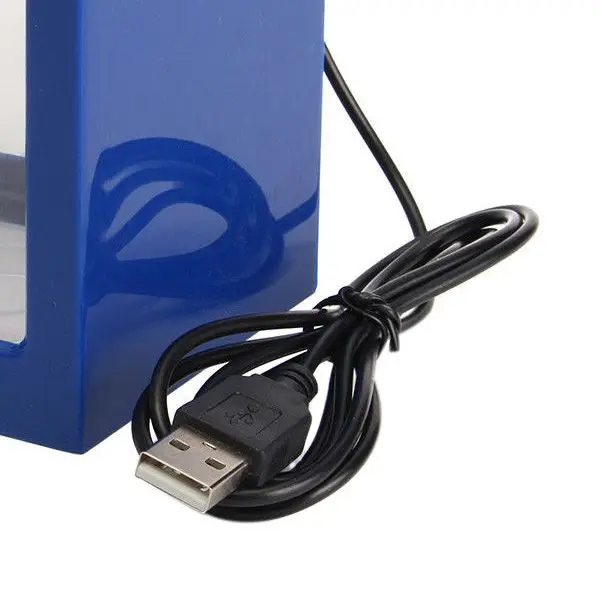 Практичный мини USB светодиодный светильник Прозрачный Аквариум Украшение для аквариума офисный Декор - Цвет: Blue