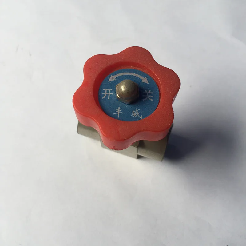 1 шт. 1/8 &quot1/4&quot Женская нить оранжевая пластиковая ручка металлическая прочная