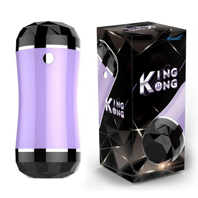 RENDS двойной через вибрирующий мастурбатор для мужчин силиконовый оральный