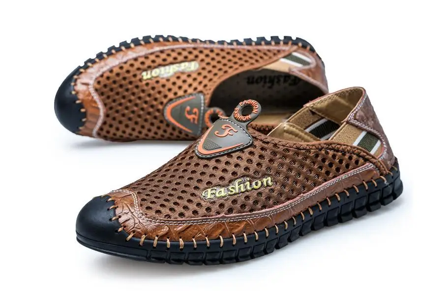 

Men Shoes Plus Size 38-46 Air Mesh New Slip On Man Loafer Summer Fashion Casual Shoes