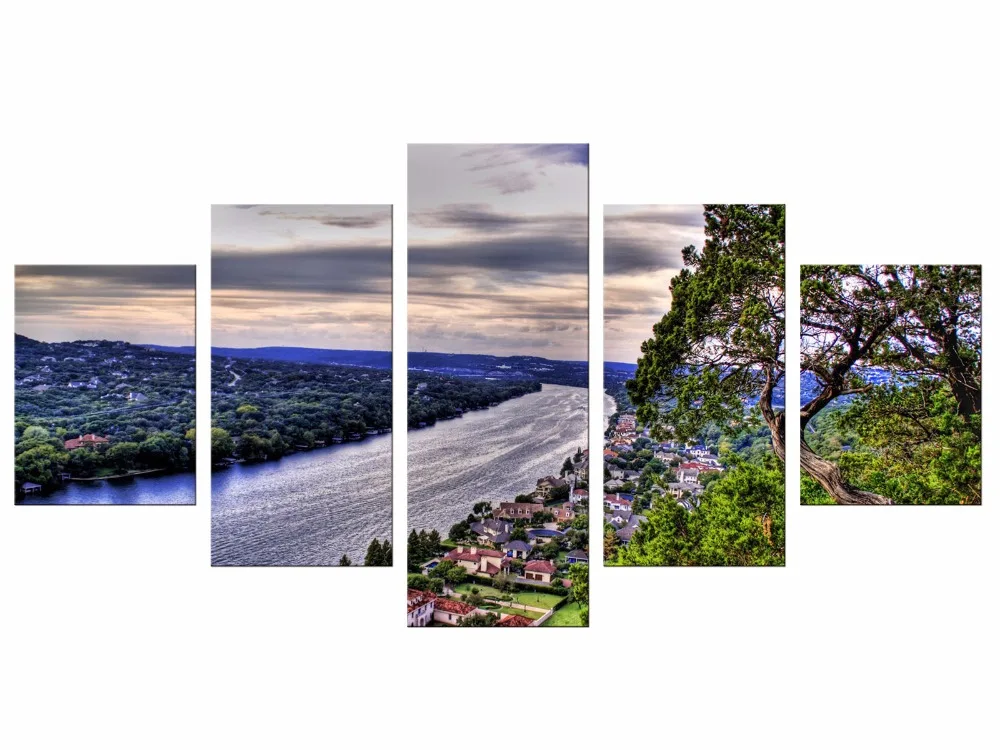 5 шт. настенные наклейки на холст с рамкой | Дом и сад