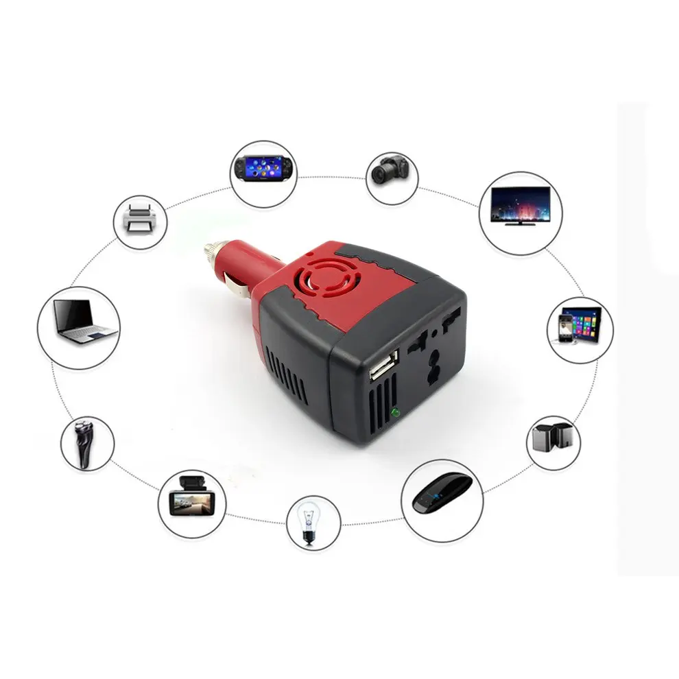 150W DC 12V к AC 220V усилитель напряжения мини порт с usb портом для домашнего