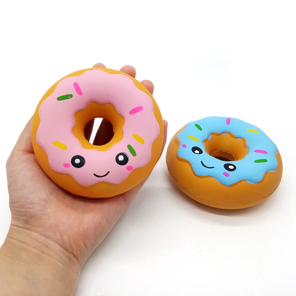 Сжимаемый пончик антистресс Jumbo Squishe Новинка прикольные игрушки снятие стресса