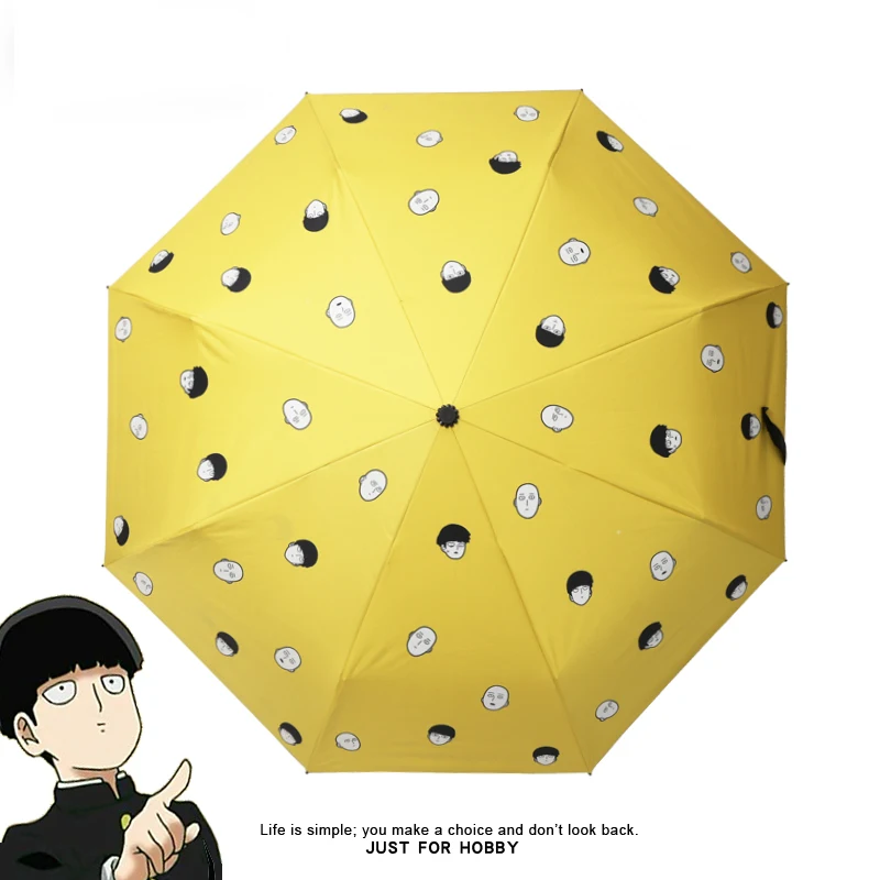 Японское аниме Mob Psycho 100 ONE PUNCH-MAN Saitama Shigeo Kageyama Косплей складной зонт от дождя и солнца мужчины женщины Анти-УФ подарок для путешествий
