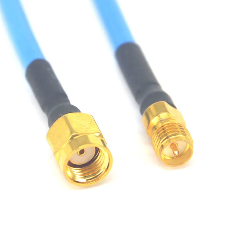 10 шт./лот см гибкий синий RG402 Удлинительный кабель RP SMA Plug to Jack прямой разъем |