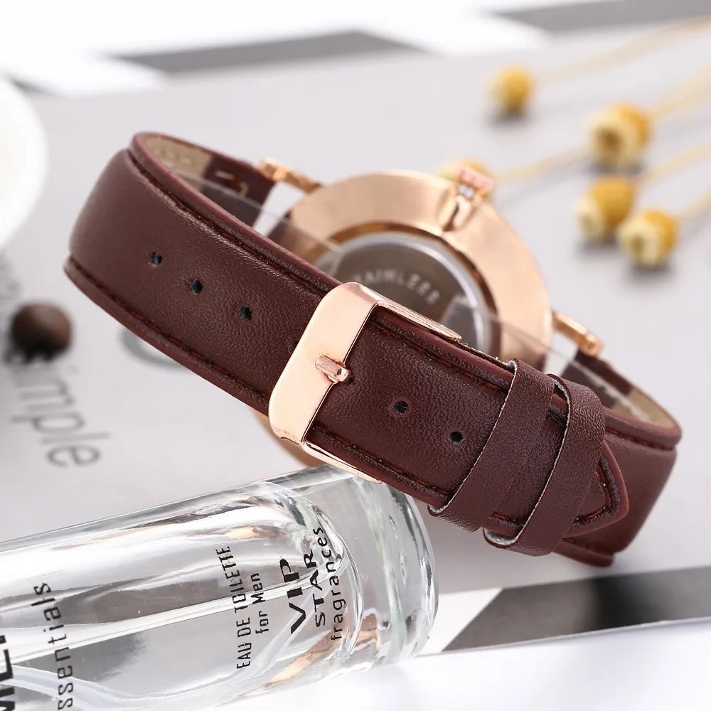 

Khorasan Men Wrist Watches Luxury Fashion Leather Quartz Analog watch for man watch mens creative relogio masculino