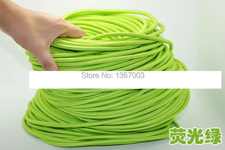 CE 20M винтажный кабель 2*0,75 текстильный Электрический провод DIY подвесной светильник Электрический кабель плетеный кабель шнур питания