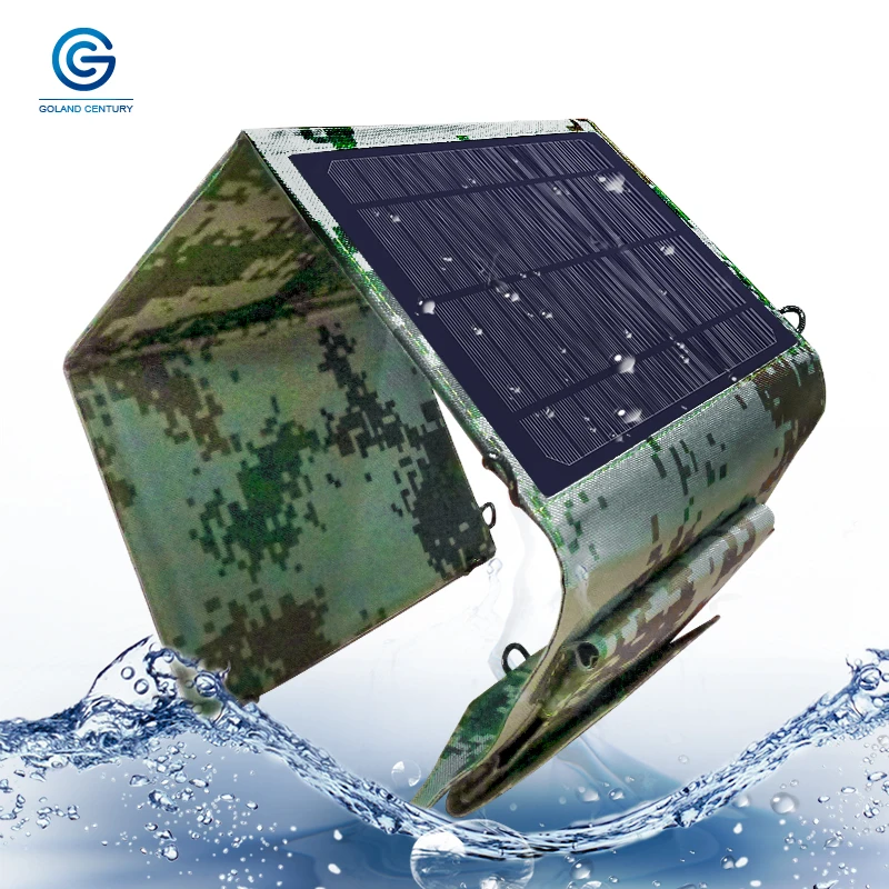 

Goland Century High Efficiency Portable 15W 5V 2.4A Solar Panel Waterproof Foldable Solar Charging Bag Dual USB