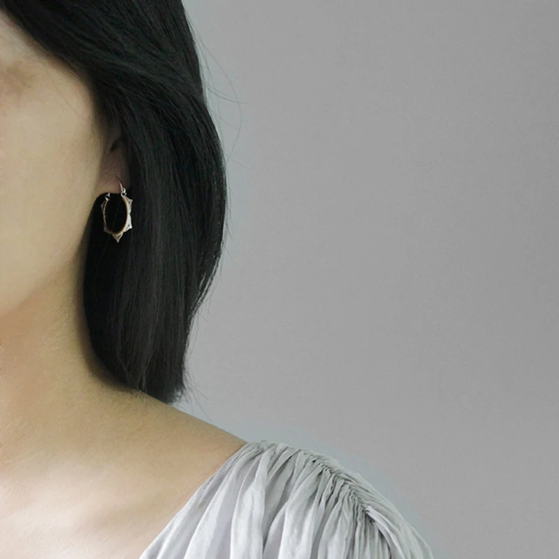 Lotus Fun реальные 925 пробы серебро Природный творческий ручной Fine Jewelry
