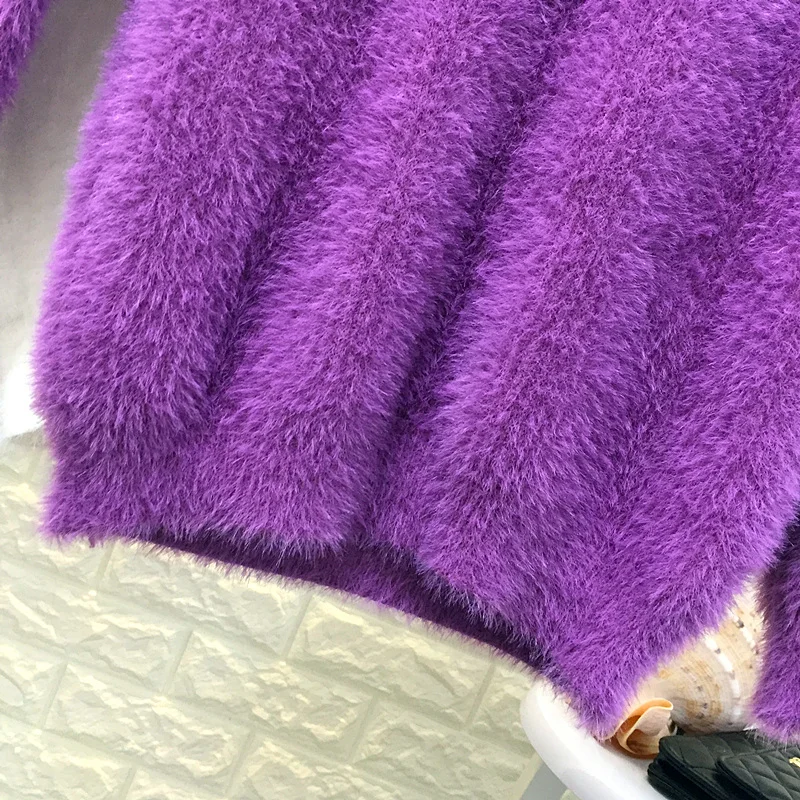 Super soft comfortable warm thickening Mohair Sweater Women 2020 autum winter top pull femme jumper Sweaters And Pullovers | Женская