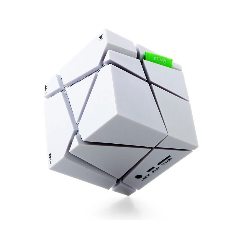 Rubik's Cube Qone7 EDGE Portable Mini Bluetooth Speaker LED Stereo Sound Box Mp3 Player Subwoofer Speakers Built-in Battery FM |