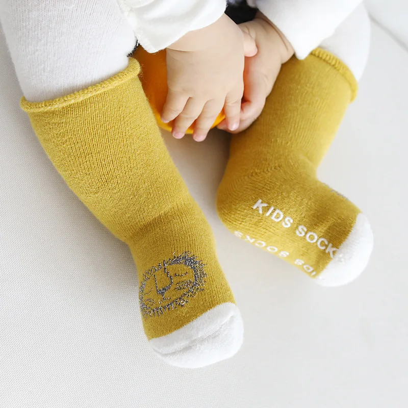 3 Pairs/Lot Cute Cartoon Kids Socks Autumn Winter Warm Cotton Breathable Baby Boys Girls Children Long For 0-5Years | Мать и ребенок