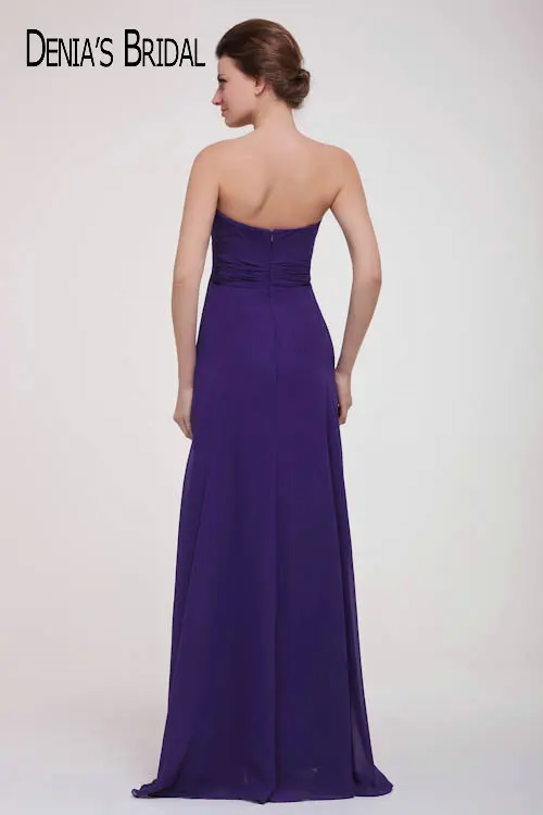 Реальные фотографии фиолетовые милые платья невесты со складками без рукавов