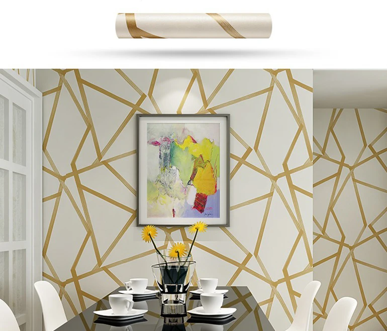 3D геометрическая настенная бумага синий бежевый настенная бумага современный дизайн полосы треугольники узор спальня гостиная домашний декор