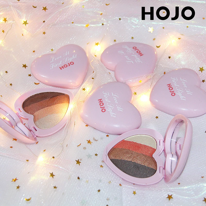 HOJO Shimmer Shadow Palette в форме сердца корейский стиль матовые тени для век красота