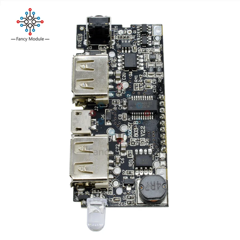 Два порта USB 5V 1A 2.1A мобильный Мощность банка 18650 Батарея Зарядное устройство PCB Мощность модуль аксессуары для телефона DIY светодиодный ЖК-дисплей зарядная Модульная плата