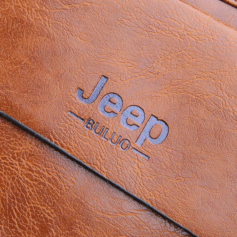 Мужской портфель для путешествий jeep buluo, светло-коричневая сумка для документов, из искусственной кожи, портфель для ноутбука 13", сумка на плечевом ремне, модель 6013, все сезоны