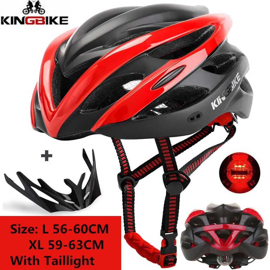 KINGBIKE, мужской, Женский велосипедный шлем, матовый, Розовый, ультралегкий шлем, с внутренней формовкой, MTB, для горной дороги, велосипедный шлем, безопасность - Color: B872-red