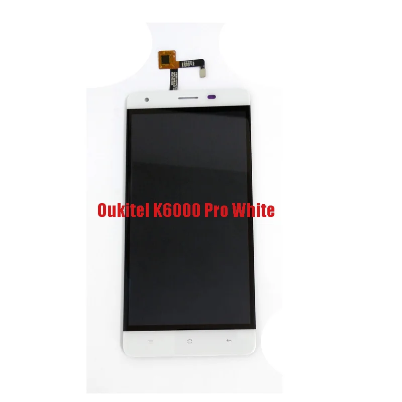 Для Oukitel K6000 Pro ЖК-дисплей в мобильный телефон ЖК-дисплей Дисплей+ Сенсорный экран планшета Ассамблеи ЖК-дисплей s+ Инструменты 5." 1920x1080 P - Цвет: Белый