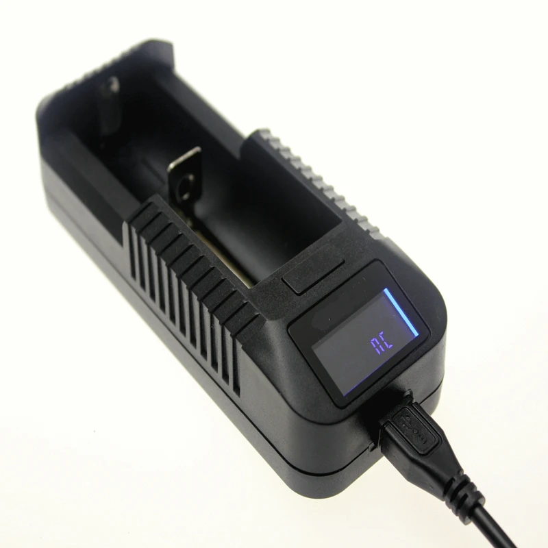 GTF LCD Интеллектуальный USB зарядное устройство Смарт для 26650 18650 18500 18350 17670 16340 14500 3 7 V