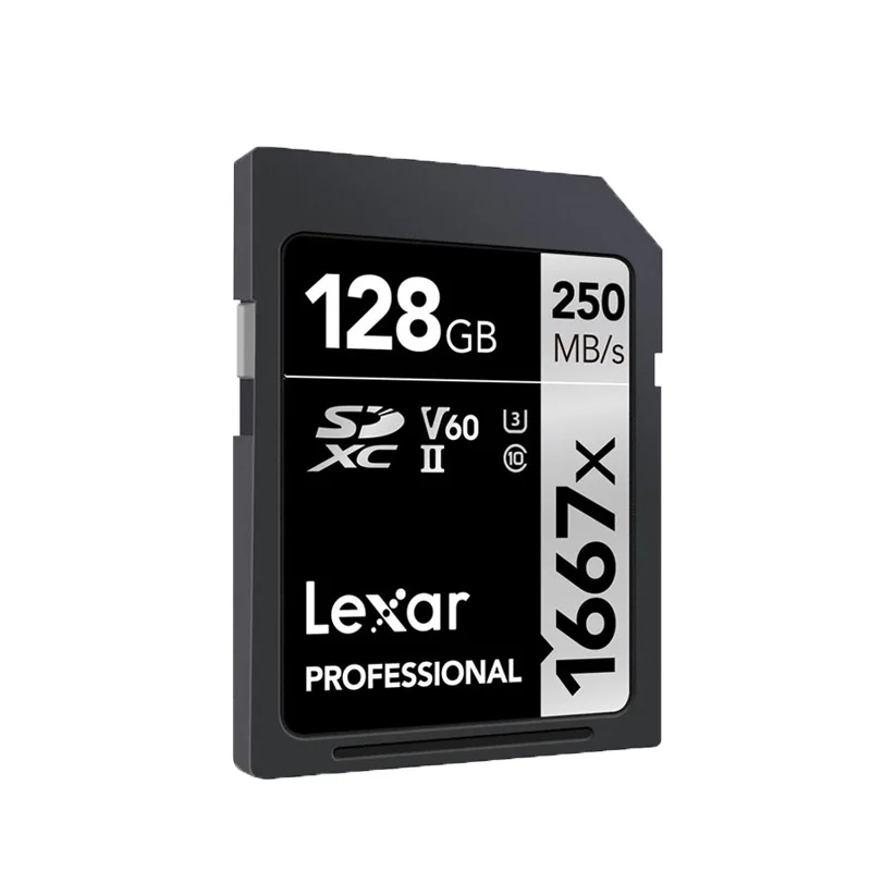 New Lexar memory Flash sd card cartao de memoria 128gb U3 SDXC UHS-II 250MB/s for Digital SLR/HD 1080p 3D 4K video Camera cards