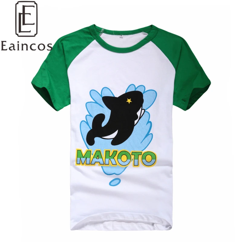 Аниме бесплатно! Футболки Iwatobi Swim Club Haruka Nanase Макото Тачибана маскарадный костюм