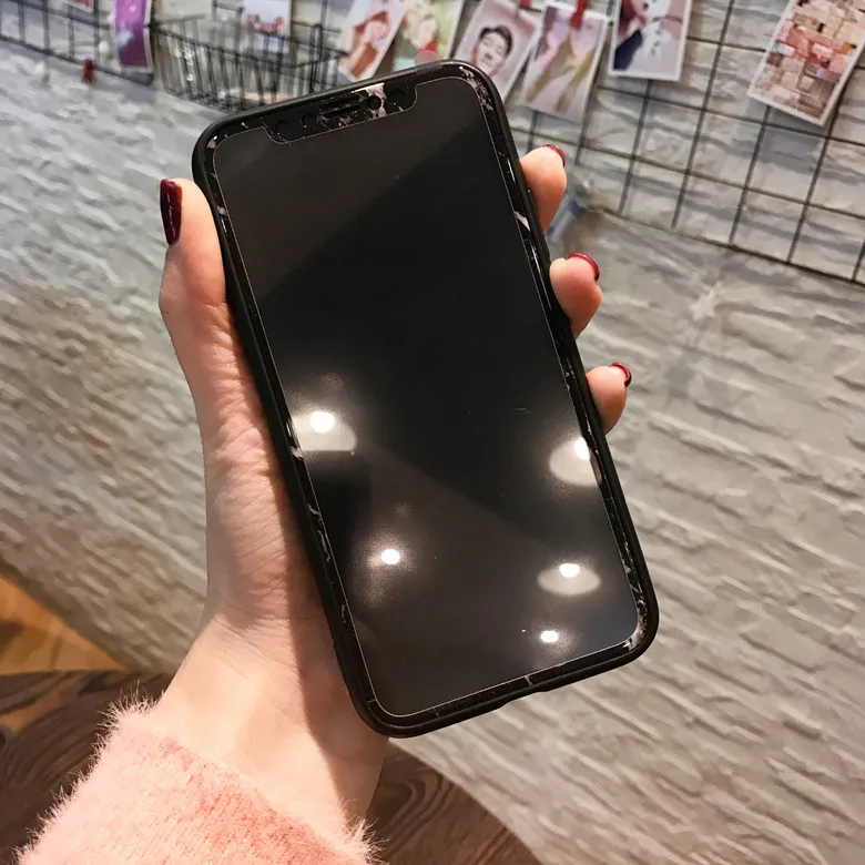 Мраморный цвет теней для iPhone11 Xsmax Xs 11Pro XR защита экрана из углеродного волокна