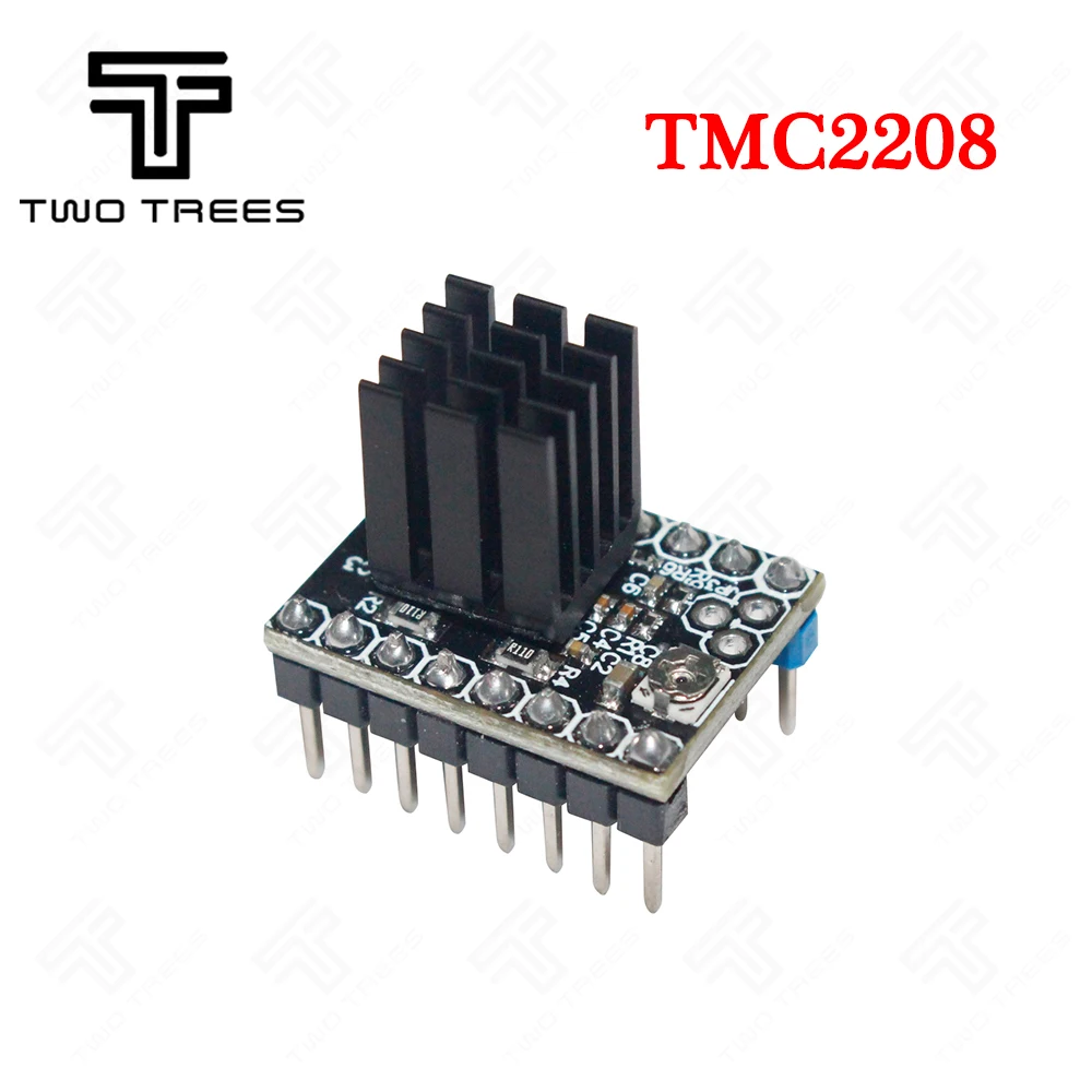 Запчасти для 3D-принтера Stepstick TMC2208 Драйвер шагового двигателя супер тихий с новыми радиаторами Замена Ramps 1,4 1,5 1,6 Reprap плата