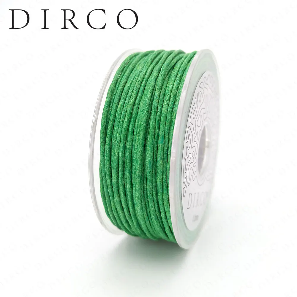 Green 20JW10 Вощеный хлопковый шнур 1 мм 20 м/рулон для изготовления ювелирных изделий ручной работы браслет ожерелье Одежда Аксессуары Бисероплетение нити - Цвет: Green 20JW10