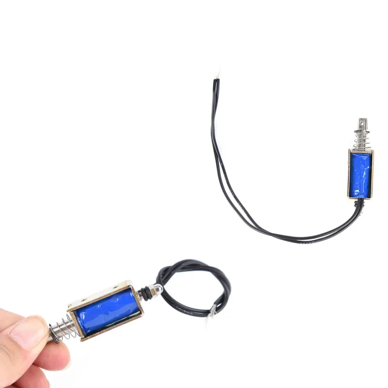 DC12V 0.6A открытые рамочный Электромагнит замок на дверь сейфа силы 5N пройденное расстояние 10 мм линейный соленоид 300MA