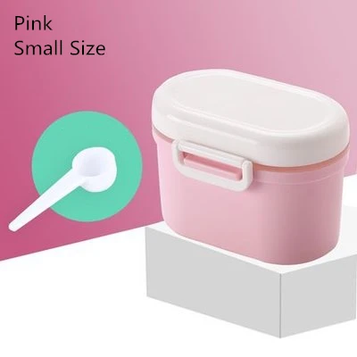 Small Size Pink Коробка для хранения детского питания, контейнер для сухого молока, диспенсер для формул, сэндвич, коробка для закусок, для смеси, для детей, портативные Детские предметы первой необходимости - Цвет: Small Size Pink