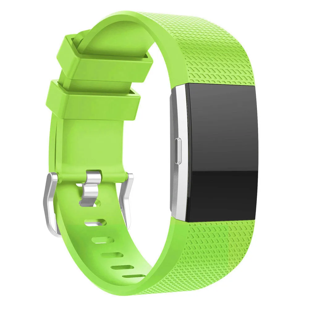 Силиконовый ремешок для часов fitbit Charge 2 сменный спортивный браслет фитнес