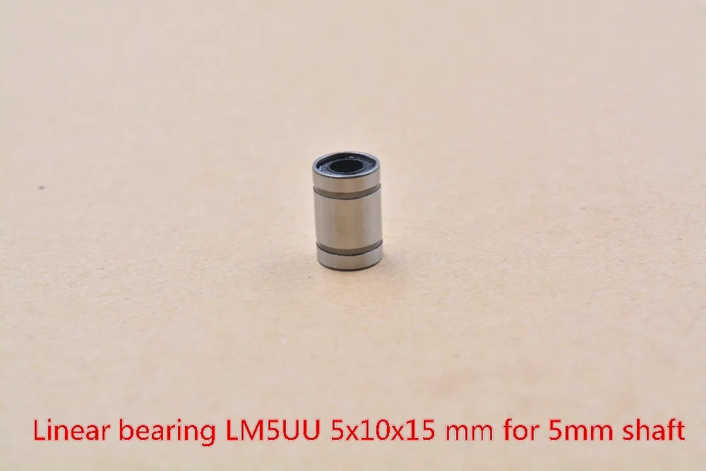 LM5UU 5mmx10mmx1 линейный шариковый Подшипник Втулка для круглый прямой стержень 1