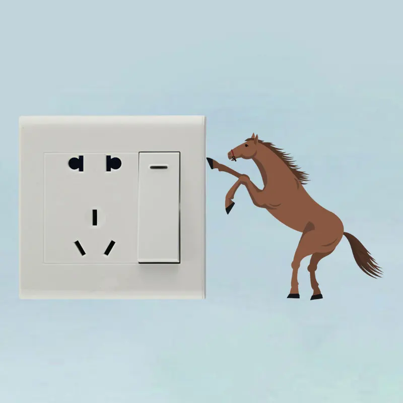 Персонализированная наклейка на переключатель YOJA A Jumping Pony из ПВХ хорошего