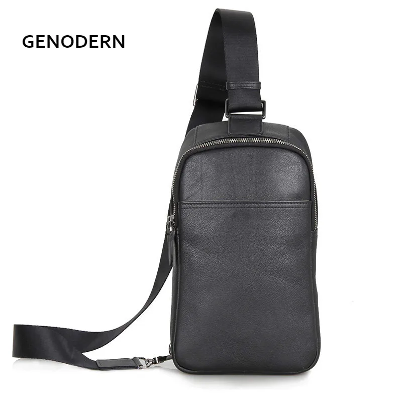 GENODERN модные мужские сумки мессенджеры Сумка Кроссбоди из натуральной кожи