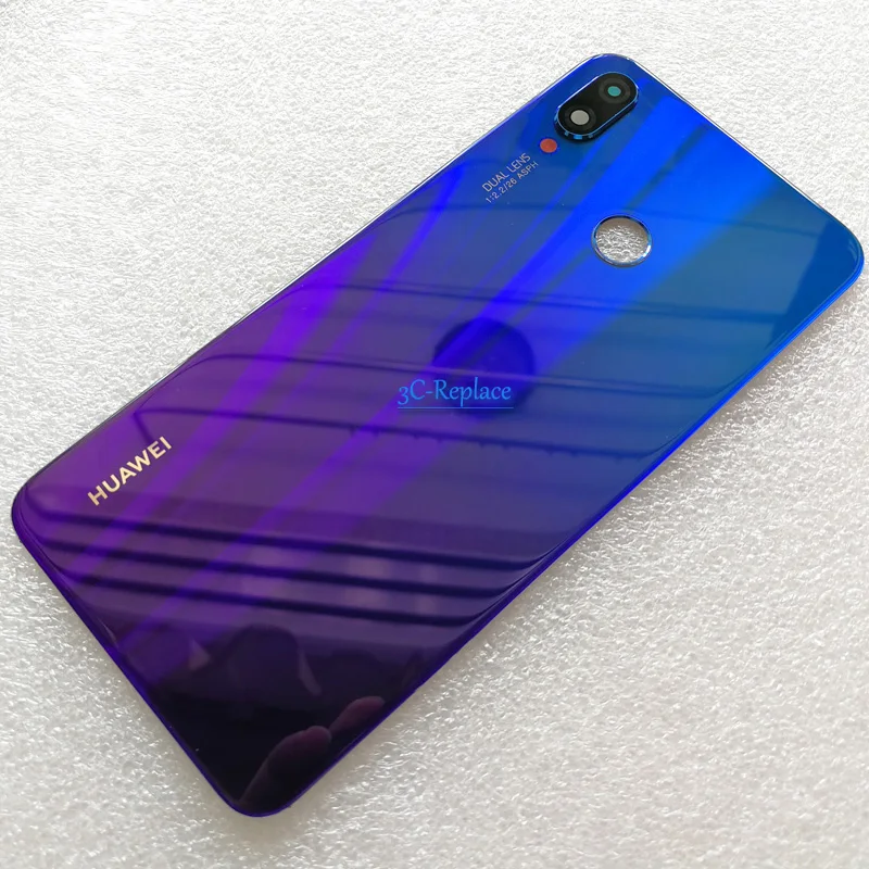 Оригинальный Для Huawei P Smart + ( Plus) из искусственной кожи для Nova 3i INE LX1 / L21 LX2 задняя