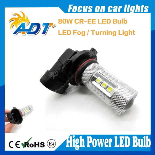 4 шт. без ошибок HID Белый 80 Вт 16 светодиодов 100% Cr ees HBD 9006 HB4 светодиодный ные лампы