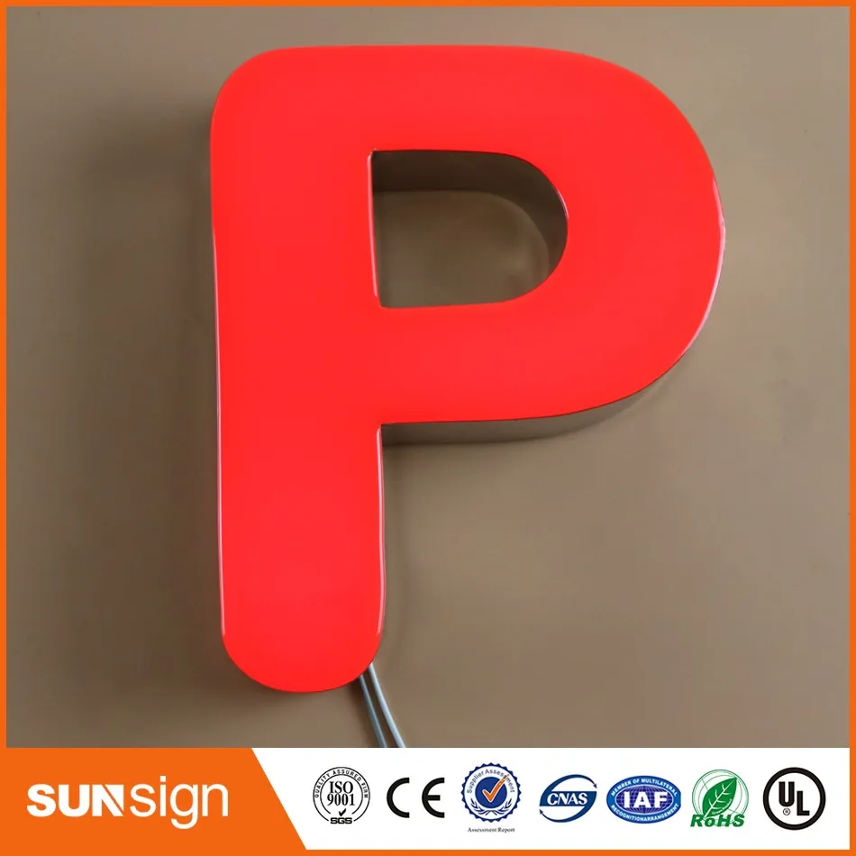 Custom front lit sign Outdoor Acrylic sign Letters