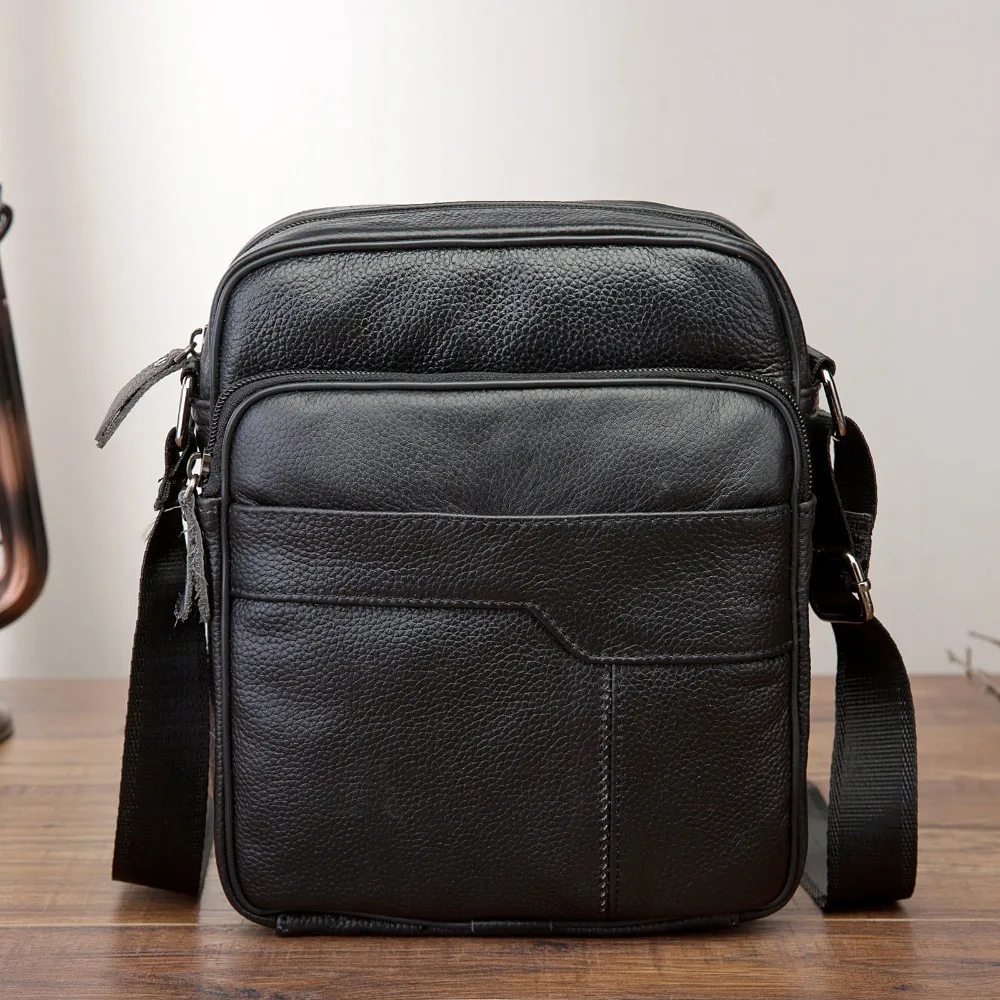 Оригинальная кожаная мужская повседневная дизайнерская школьная сумка