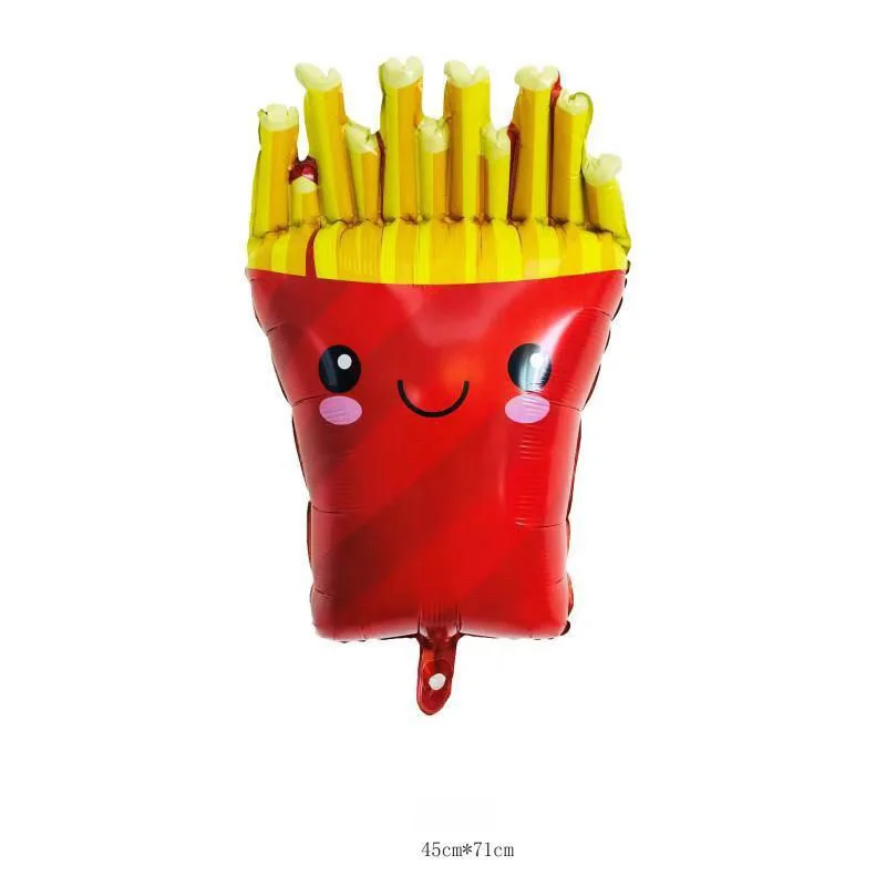 1 шт. бургер мороженое арбуз фрукты luminum шары Дети День рождения пляж вечеринка