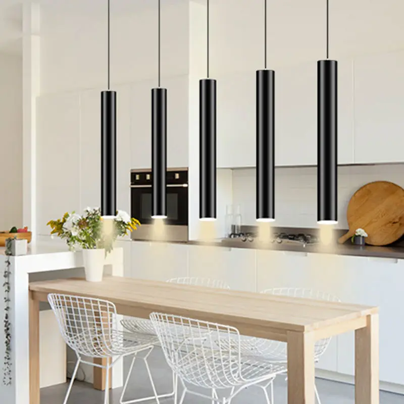 Современный светодиодный подвесной светильник лампа для гостиной однотрубный