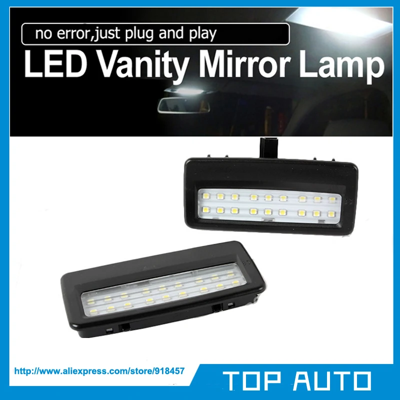 Светодиодный солнцезащитный козырек 2X18SMD светильник BMW F10 F11 F07 F01 F02 F03 F04 5 7