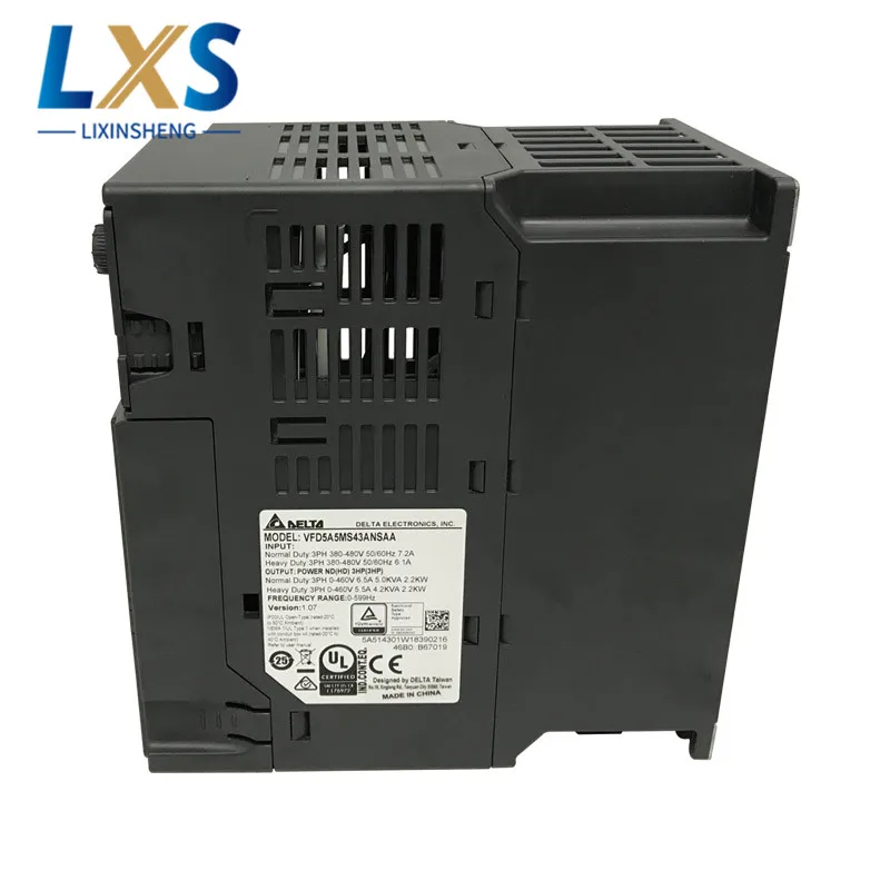 Японский Delta авто Инвертор VFD5A5MS43ANSAA 2.2kw 230 В трехфазный преобразователь частоты