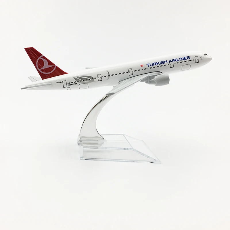 20 см Турецкая Авиакомпания Boeing 777 модель самолета Турция 16 см модель самолета B777 литая под давлением игрушечная модель самолета подарок