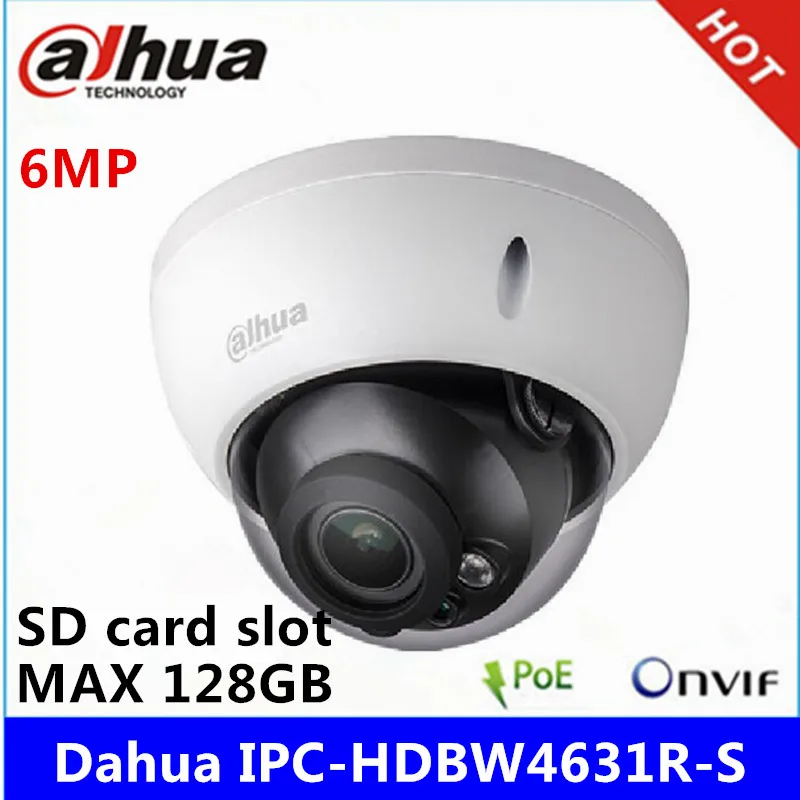 Dahua IPC-HDBW4631R-S 6MP IP-камера IK10 IP67 Встроенный POE SD слот для замены IPC-HDBW4431R-S CCTV-камеры |