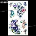 SHNAPIGN сексуальный цвет Тигр временная татуировка боди-арт на руку флеш-тату наклейка s 17*10 см водостойкая стандартная безболезненная наклейка
