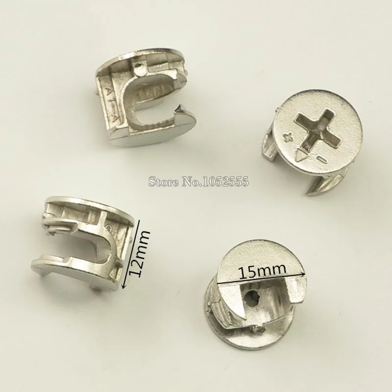 

100 шт. 3 в 1 мебельные соединительные гайки, фитинги, мебельный Соединительный фитинг, эксцентричные винты для крепления колёс K222