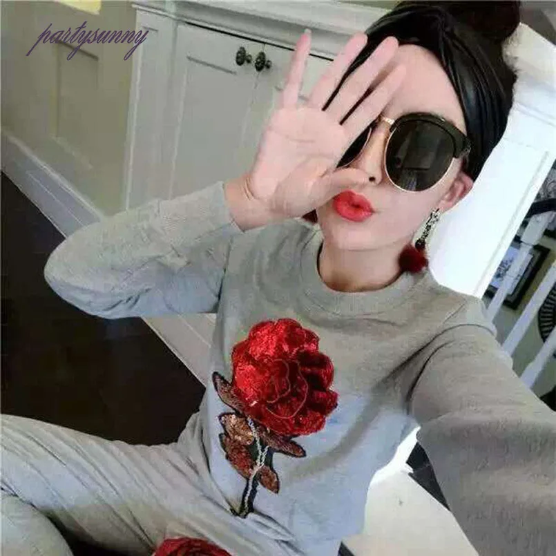 Вышивка блестками Патчи Высокого Класса Золотая Роза Ручной Швейной Блестка